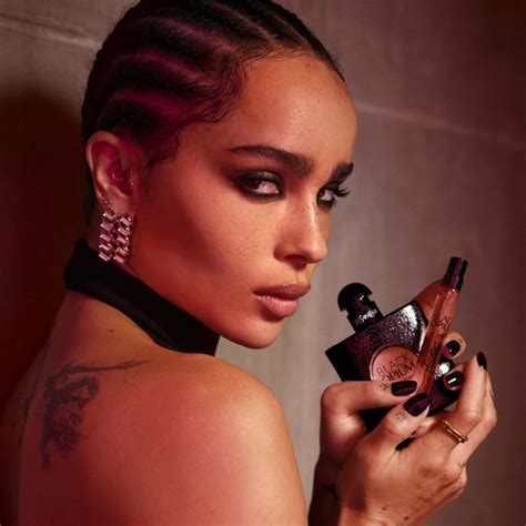 ysl perfume zoe kravitz|instyle fragrances black opium.